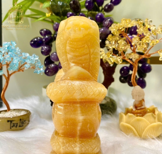 Tượng Phong Thuỷ Tuổi Tỵ (Tuổi Rắn) Hút Lộc, Tăng Duyên, Cao 15cm NHL