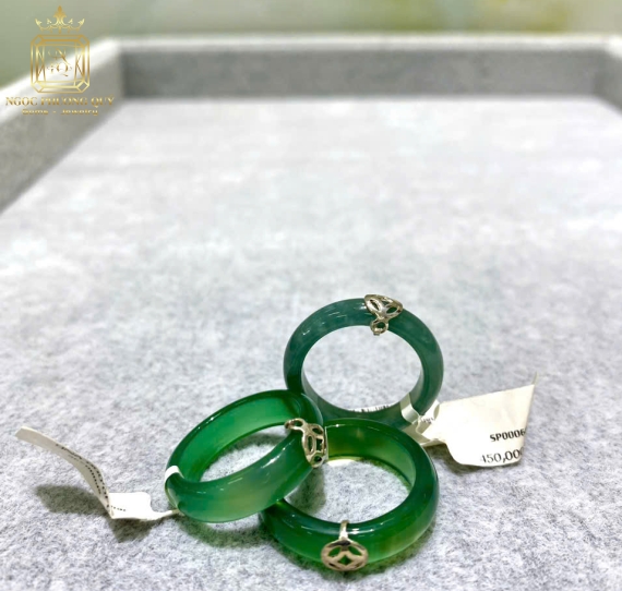 Nhẫn đá mix bạc