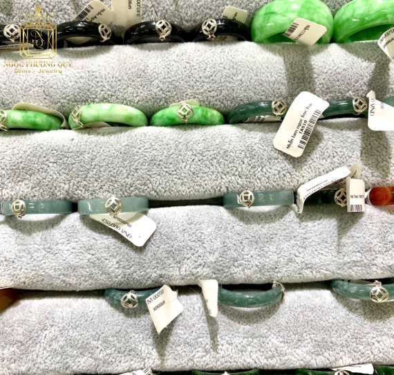 Nhẫn đá mix bạc