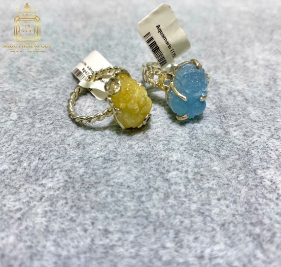 Nhẫn bạc mix đá