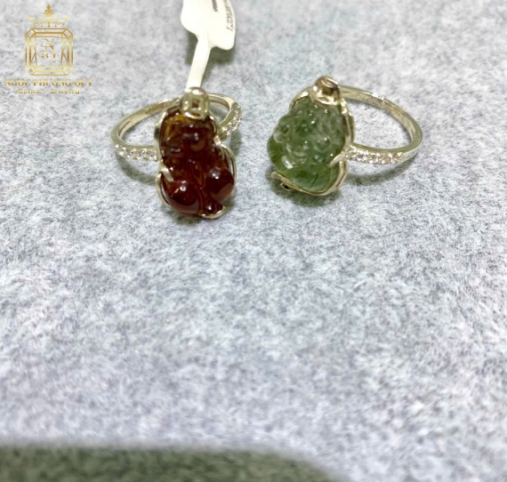 Nhẫn bạc mix đá