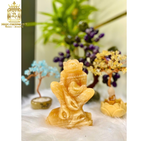 Tượng Phong Thuỷ Tuổi Thân Hút Lộc, Tăng Duyên, Cao 15cm NHL