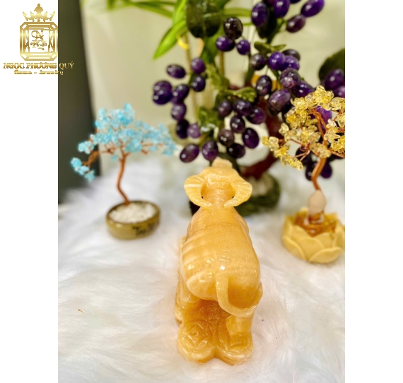 Tượng Phong Thuỷ Tuổi Sửu Hút Lộc, Tăng Duyên, Cao 15cm NHL
