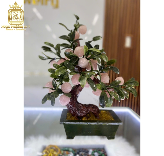 Cây Đào Thạch Anh Hồng 28 Quả
