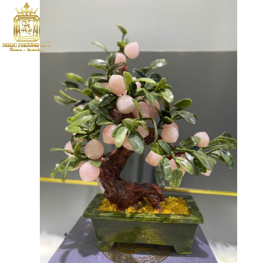 Cây Đào Thạch Anh Hồng 28 Quả
