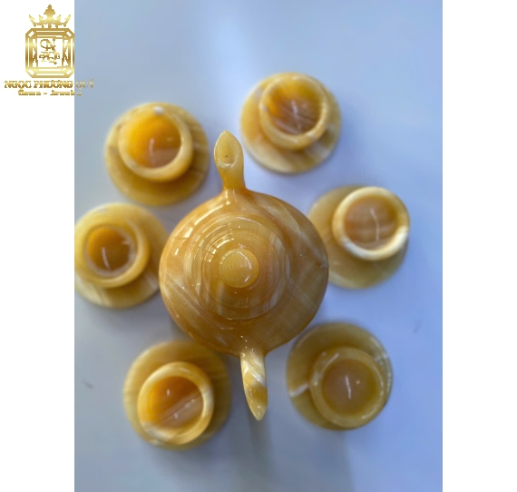 Bộ ấm trà ngọc hoàng long 