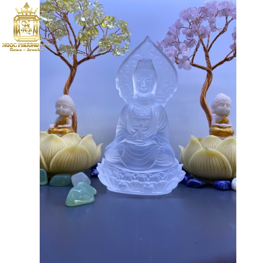 Tượng quan âm.cao 12cm