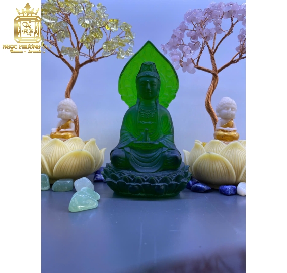 Tượng quan âm.cao 12cm