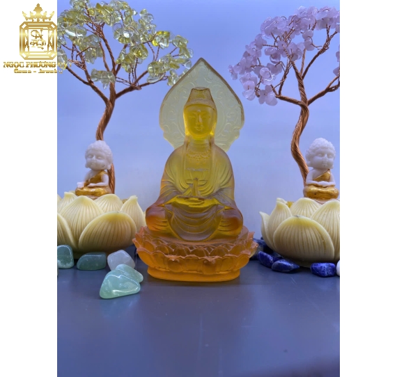 Tượng quan âm.cao 12cm