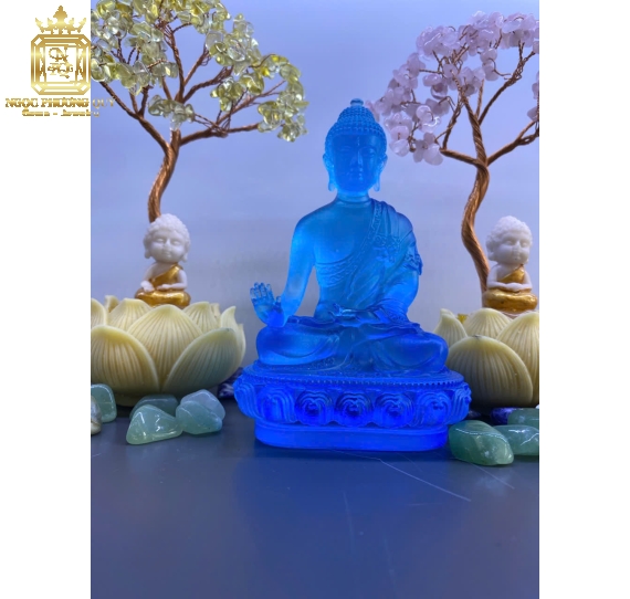 Tượng phật Dược Sư, cao 12cm 