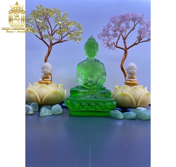 Tượng phật Dược Sư, cao 12cm 