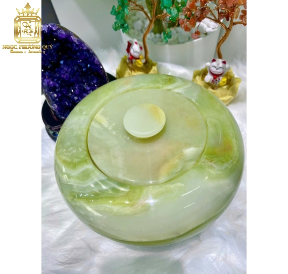 Hủ ngọc Onyx xanh 18