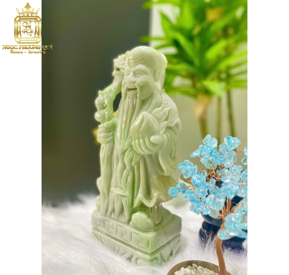 Bộ Phúc Lộc Thọ 25 Ngọc Yên Bái xanh