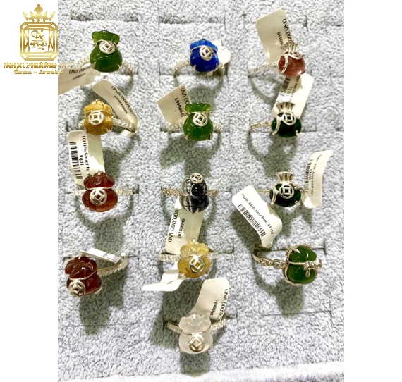 Nhẫn bạc mix đá