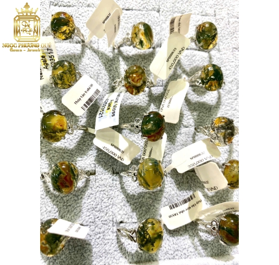 Nhẫn bạc mix đá